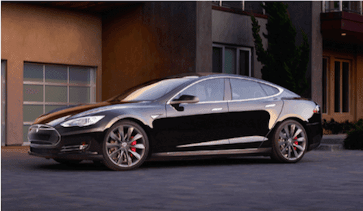 Black Tesla Vehicle