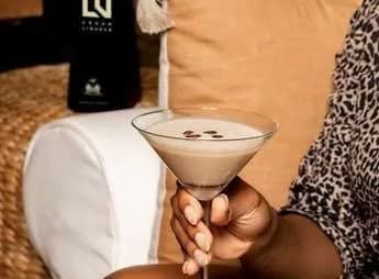 Hand holding a LS Cream Liqueur Espresso Martini
