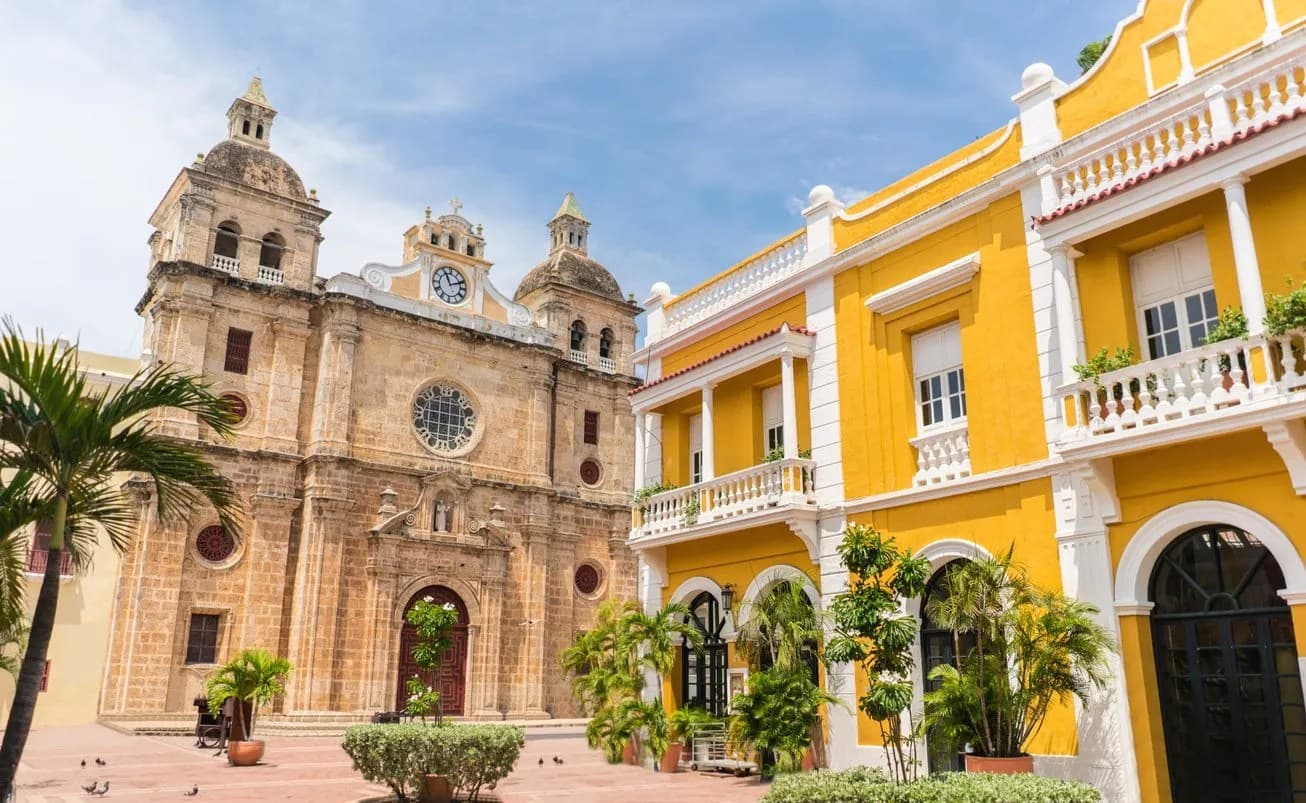 hurch of San Pedro in Cartagena, Colombia