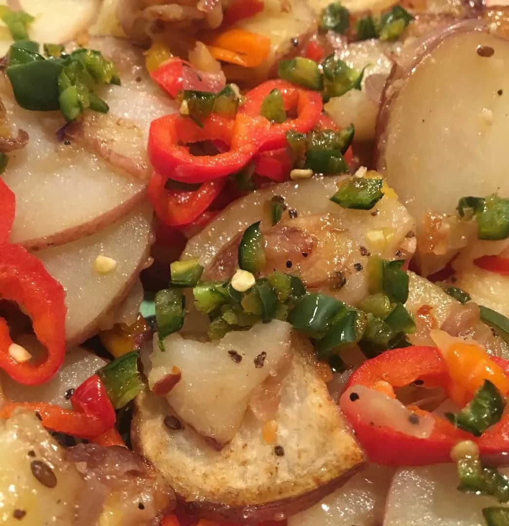 Cooking with Que’s Heavenly Potatoes Recipe — cover