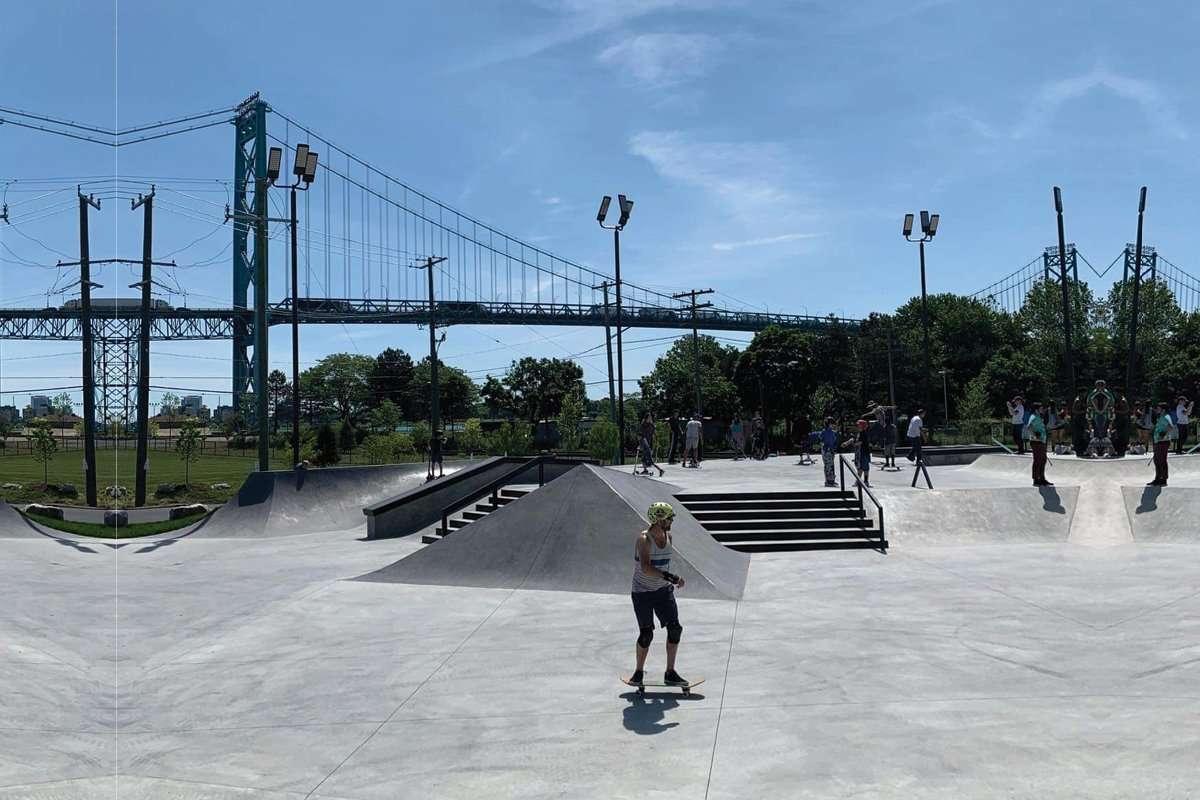 Riverside skate park