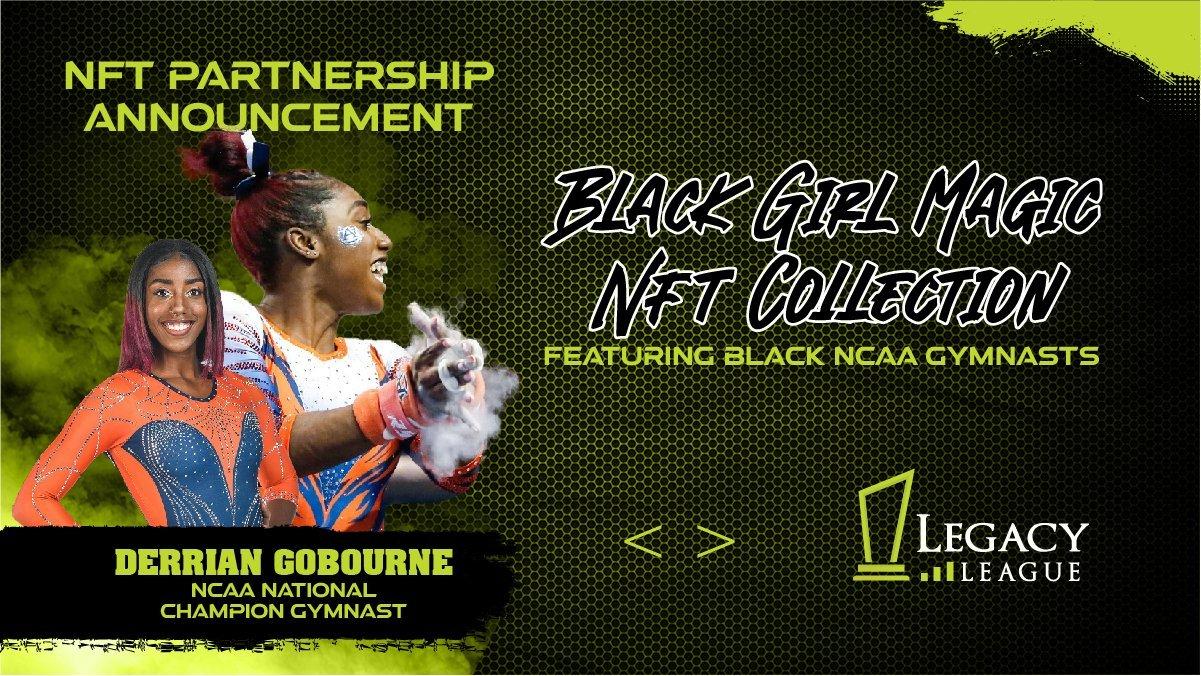 Gobourne Legacy League poster featuring Derrian Gobourne a NCAA national champion gymnast