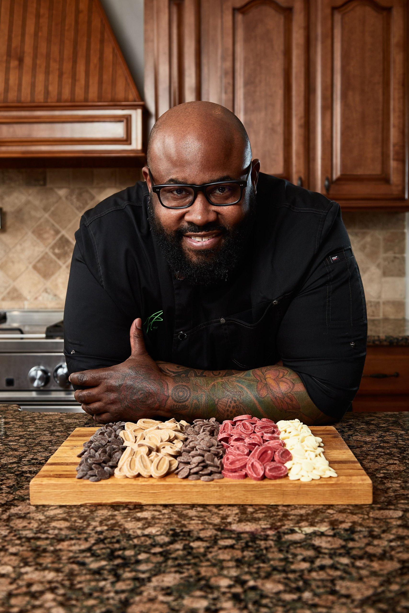 Phillip Ashley and his chocolates