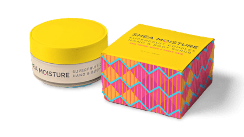 Shea Moisture Package designed by a black designer Zenzile Sky Lar