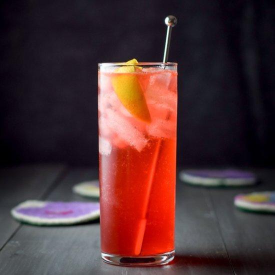 Slow Gin Fizz Cocktail