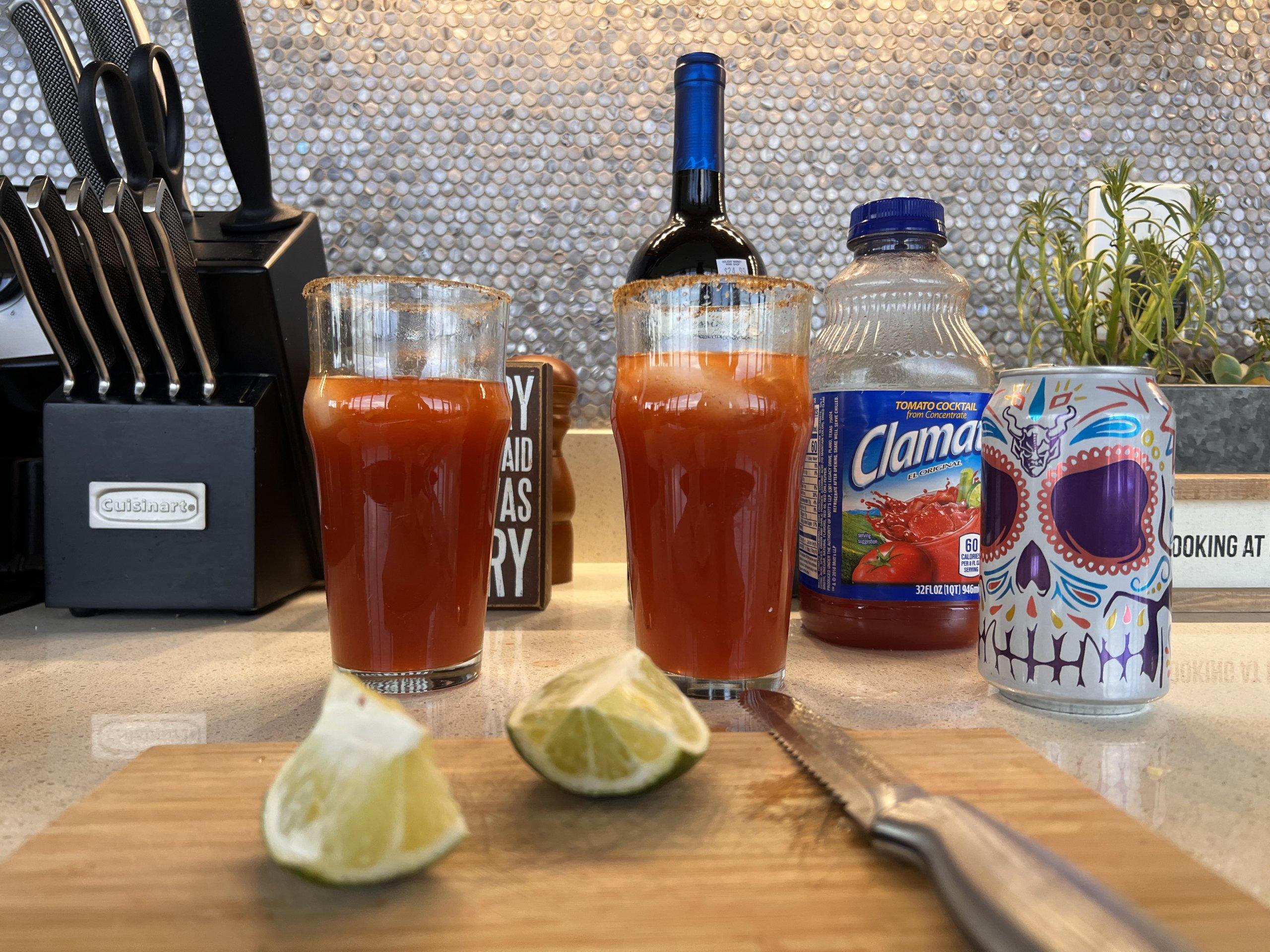 Michelada and ingredients