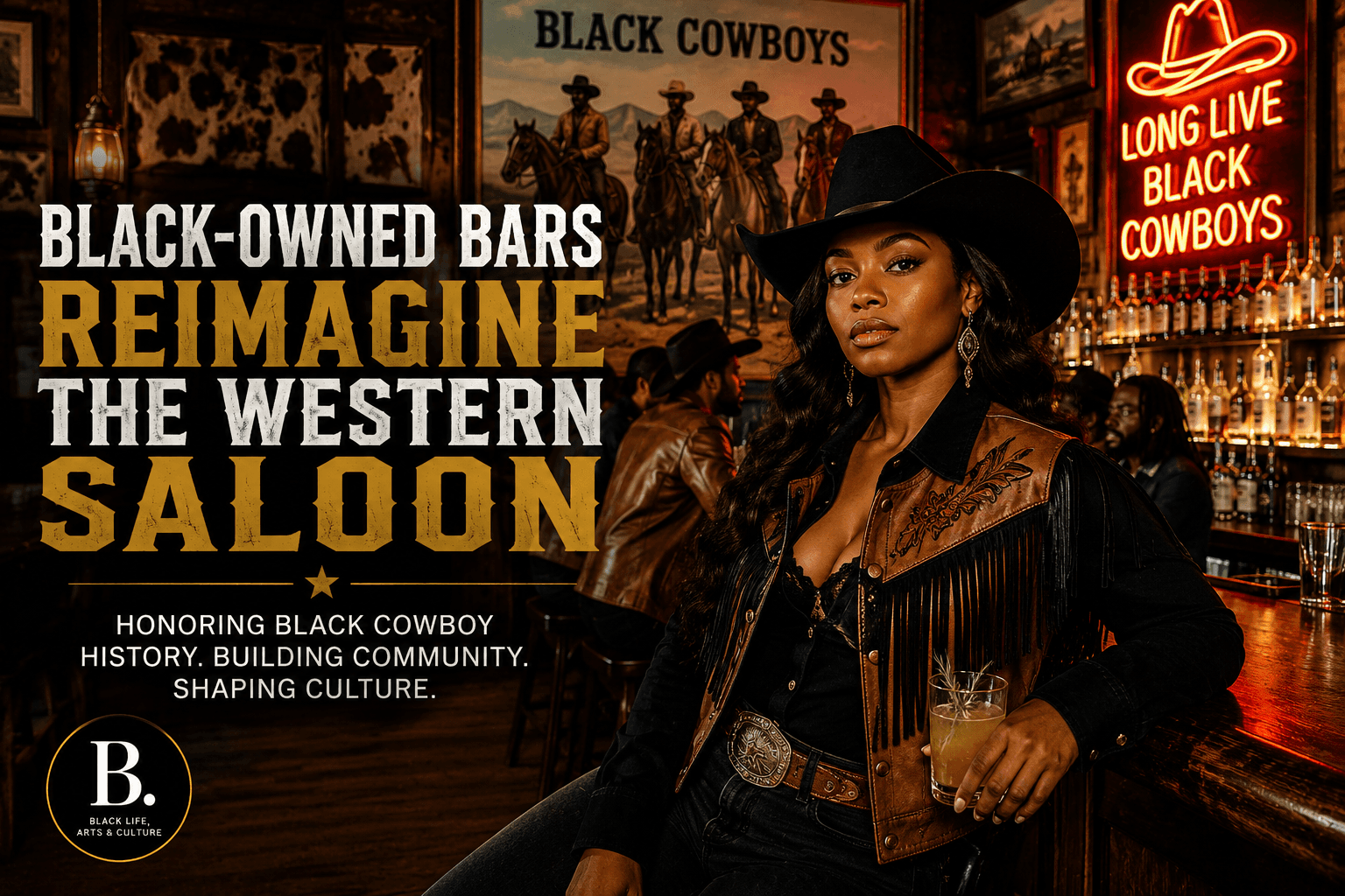 Black-Owned Bars Put a New Spin on Western Saloon Culture While Honoring Black Cowboy History