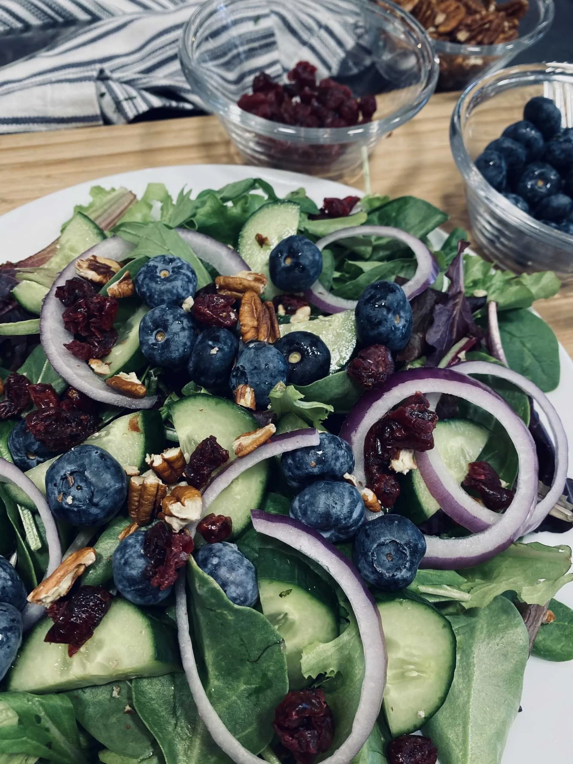 Blueberry Walnut Salad Recipe — cover