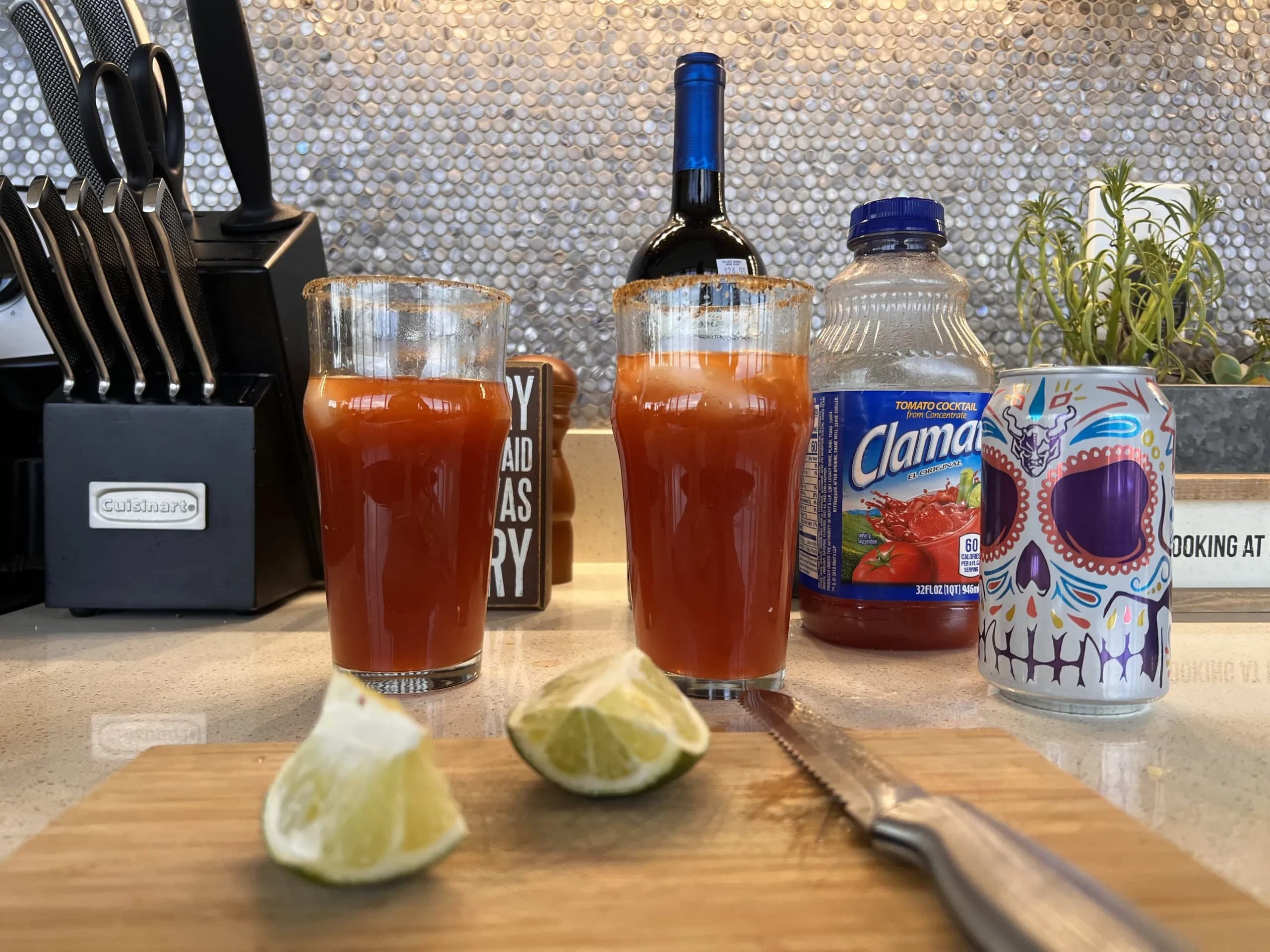 Michelada and ingredients